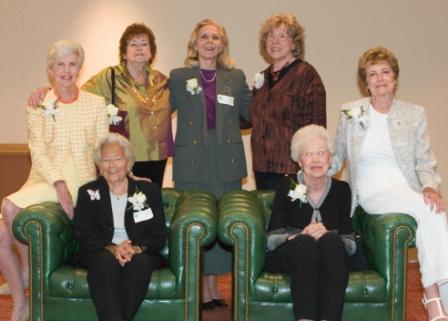 June 21, 2006 Founders; standing Dorothy Reynolds, Nodine Miller, Sue Foley; seated, Mary Lazarus, Phyllis Greene, Harriet Bracken, Lou Briggs3.jpg